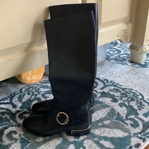 Tori Burch Black Riding Boots